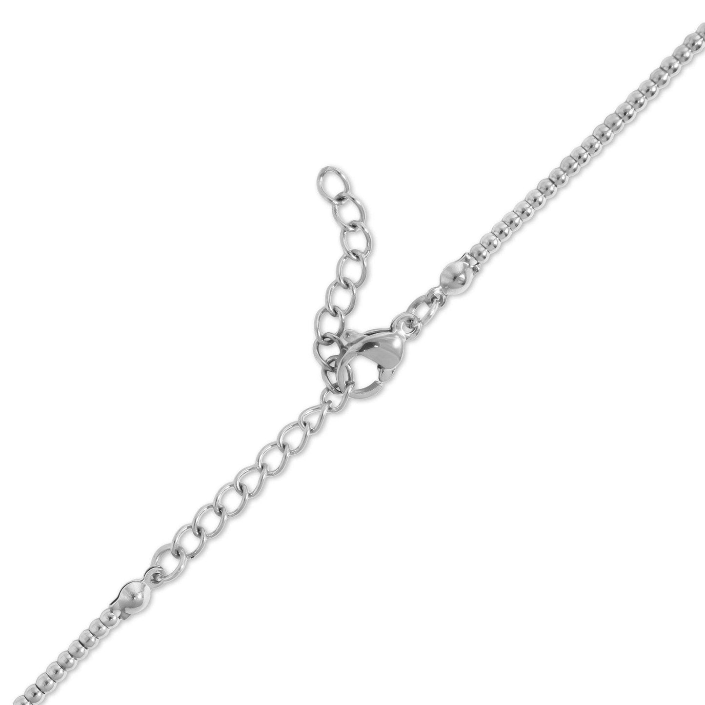 18K Gold PVD Stainless Steel Beaded Necklace