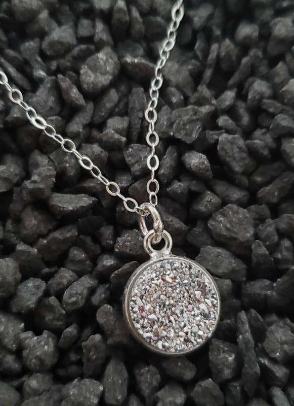 The Silver Druzy Necklace - Silver