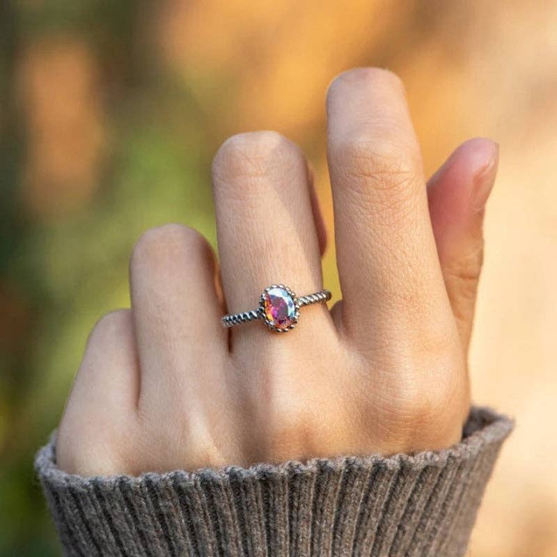 The Aurora Crystal Ring