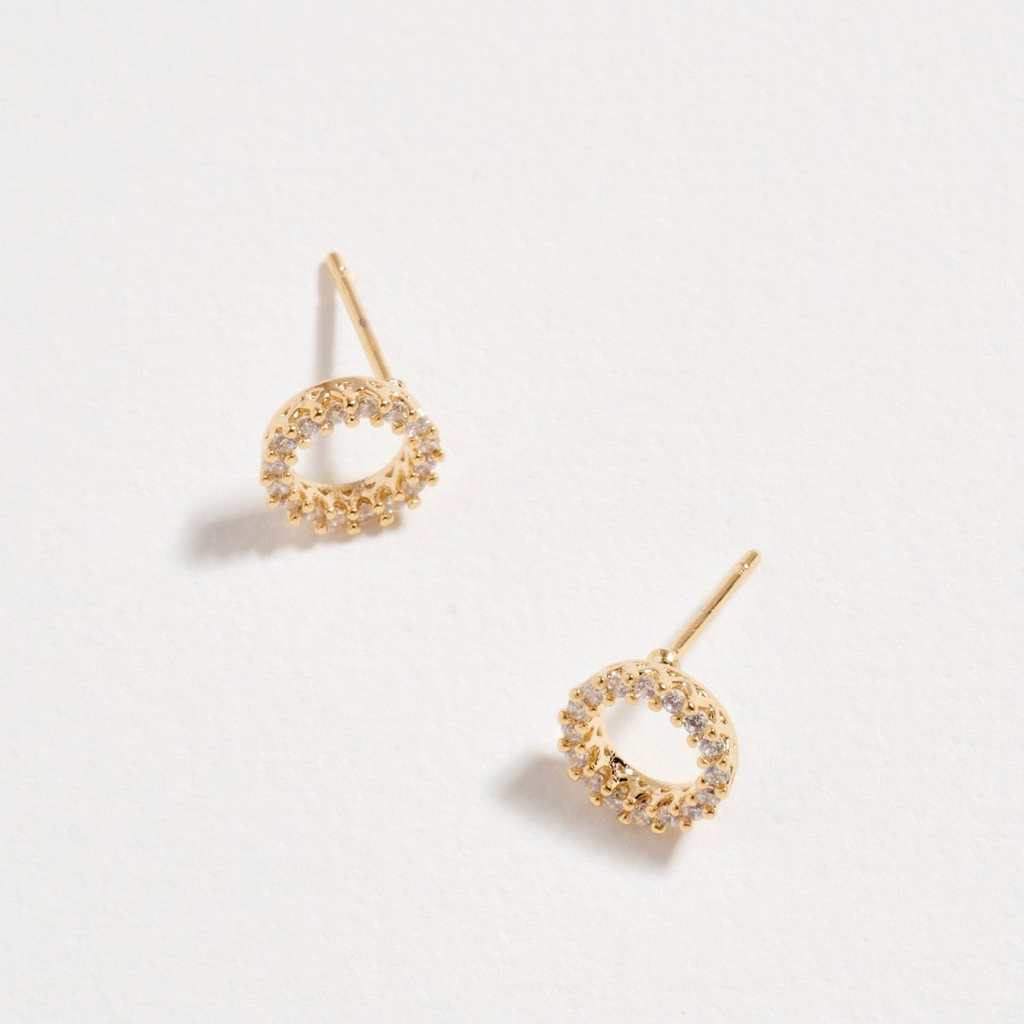 18K Gold Filled Open Circle Stud | Earrings