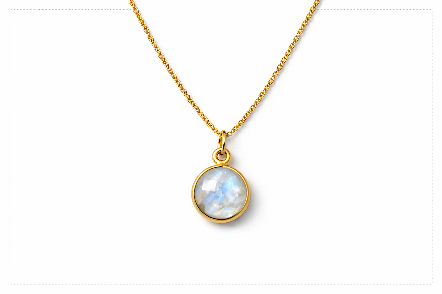 14K gold fill or sterling semi-precious pendant necklace