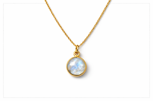 14K gold fill or sterling semi-precious pendant necklace