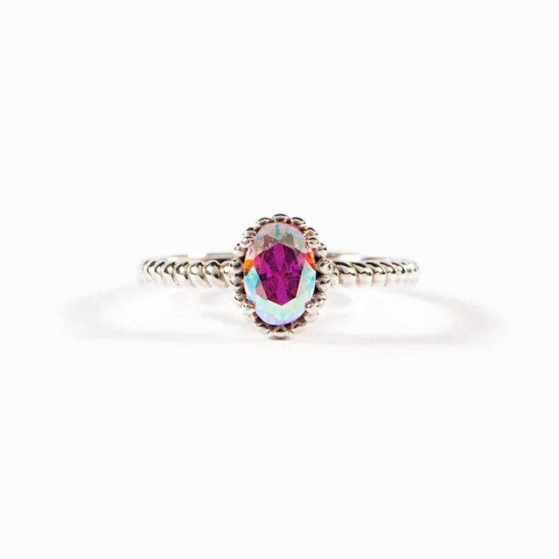 The Aurora Crystal Ring