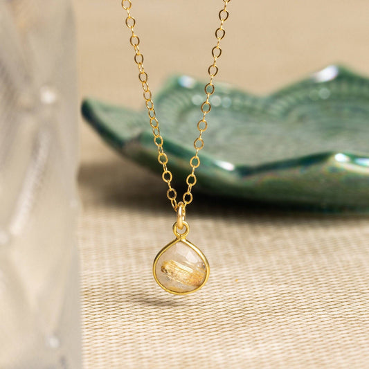 The Rutilated Quartz Teardrop