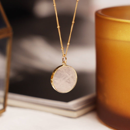 The Rose Quartz Necklace (Satellite Chain)