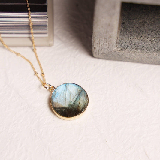 The Labradorite Necklace (Satellite Chain)