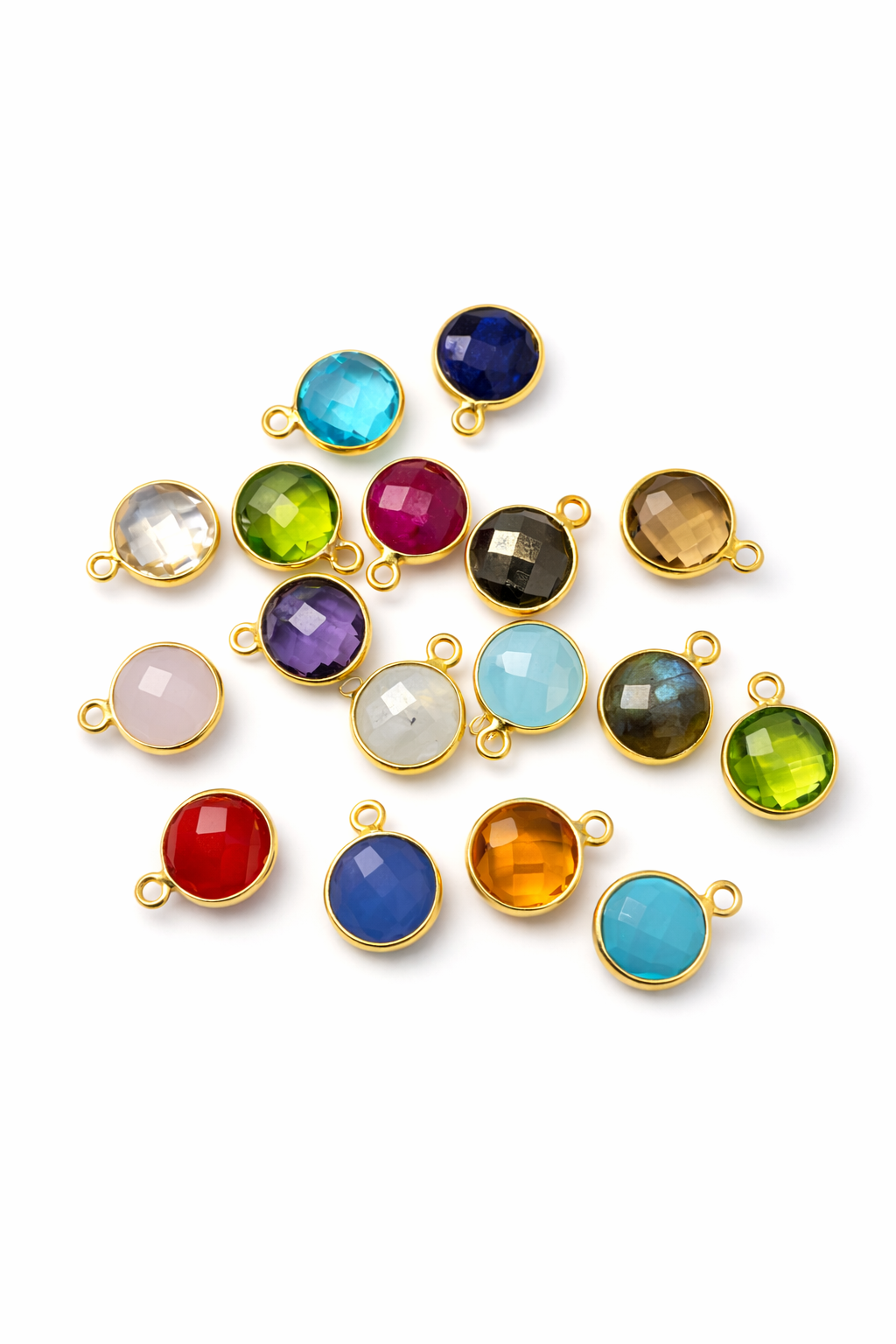 14K gold fill or sterling semi-precious pendant necklace