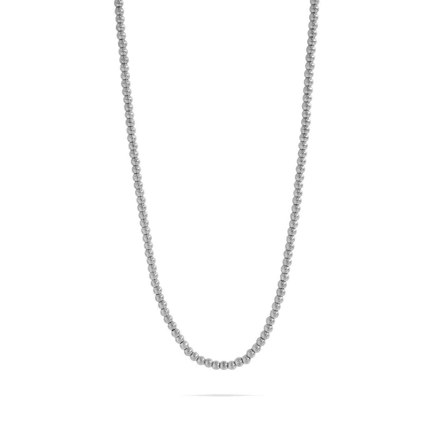 18K Gold PVD Stainless Steel Beaded Necklace