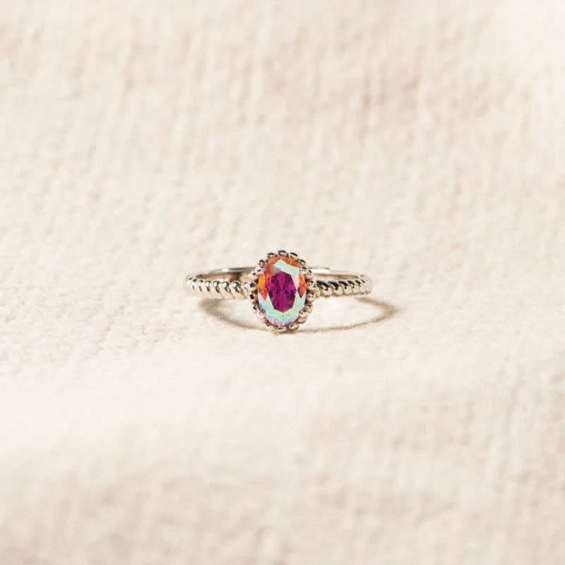 The Aurora Crystal Ring