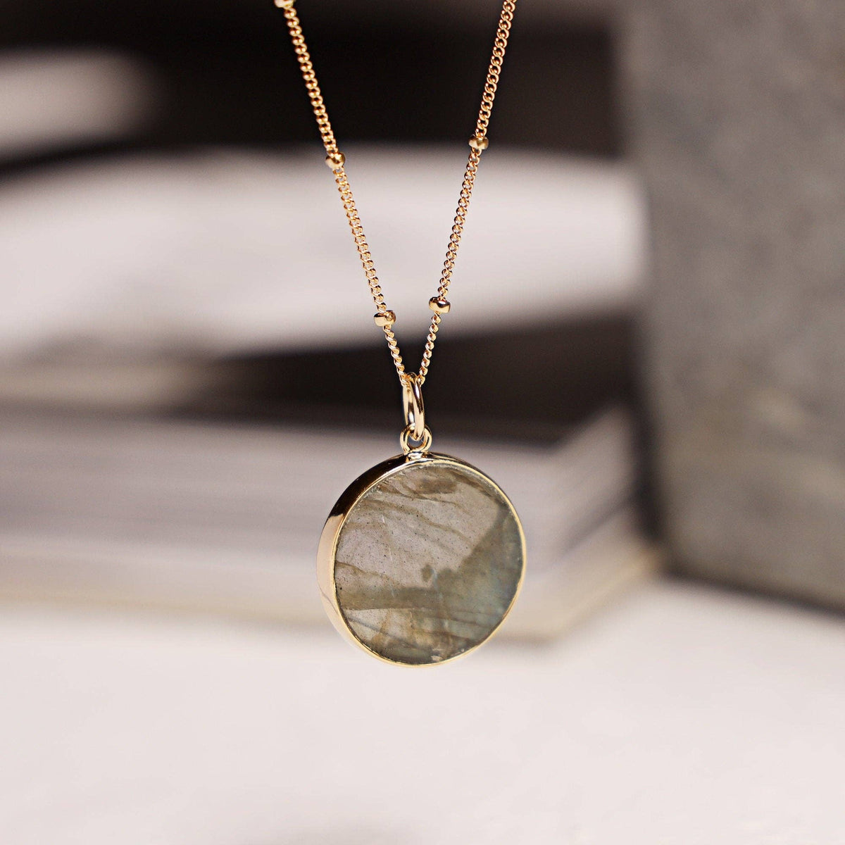 The Labradorite Necklace (Satellite Chain)