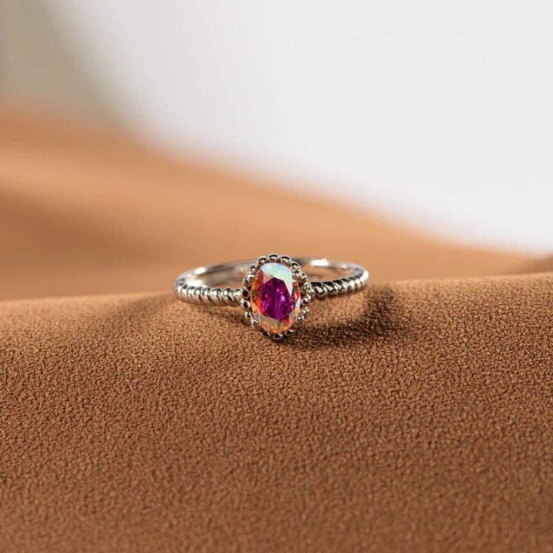 The Aurora Crystal Ring