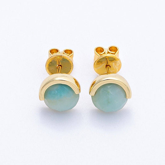 The Gemstone Studs - Aquamarine